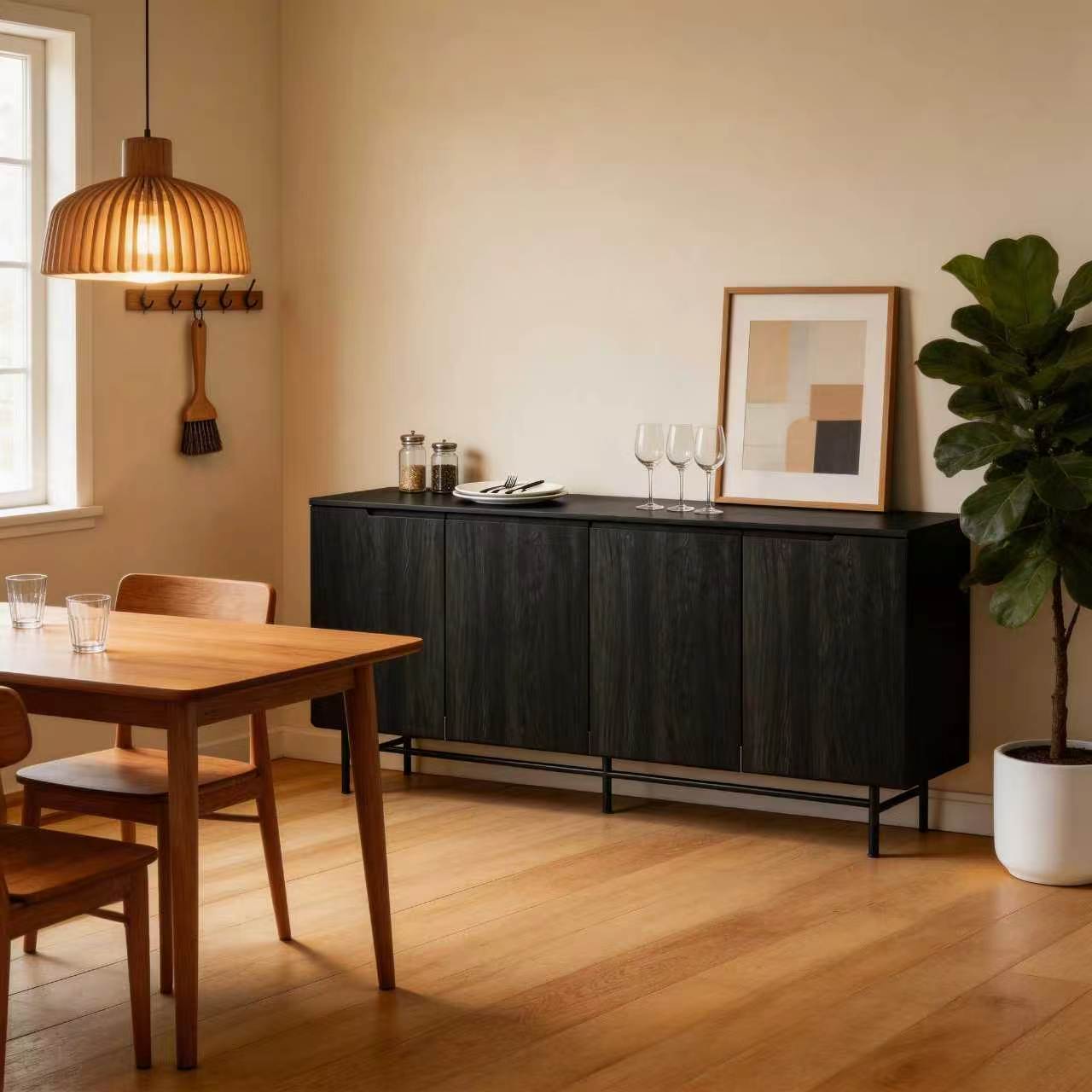 68in Large Fluted Sideboard Ca - огляд і ціна Credenza Office Storage
