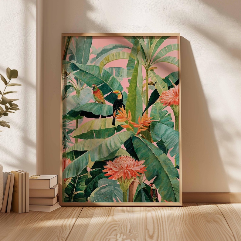 1pc Retro Tropical Canvas Post - огляд і ціна Office Furniture Home