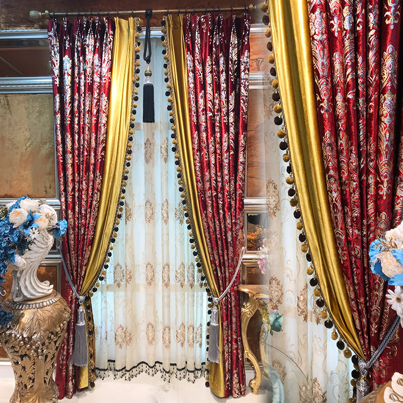 Red Velvet Curtain for Living  - огляд і ціна Office Furniture Hong Kong