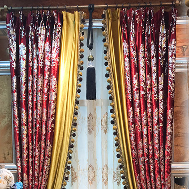 Red Velvet Curtain for Living  - огляд і ціна Office Furniture Hong Kong