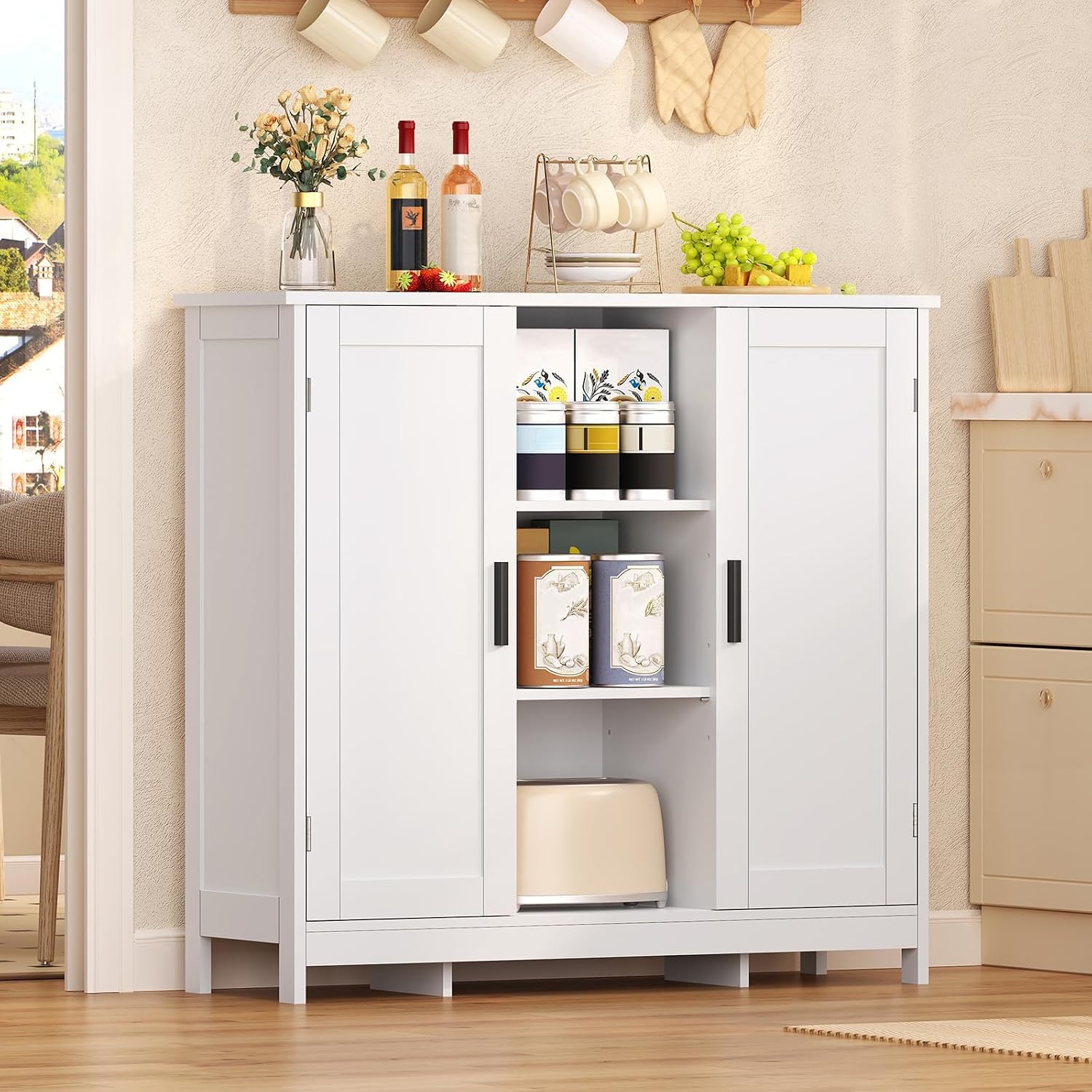 Storage Cabinet With Doors Sto - огляд і ціна Credenza Office Storage