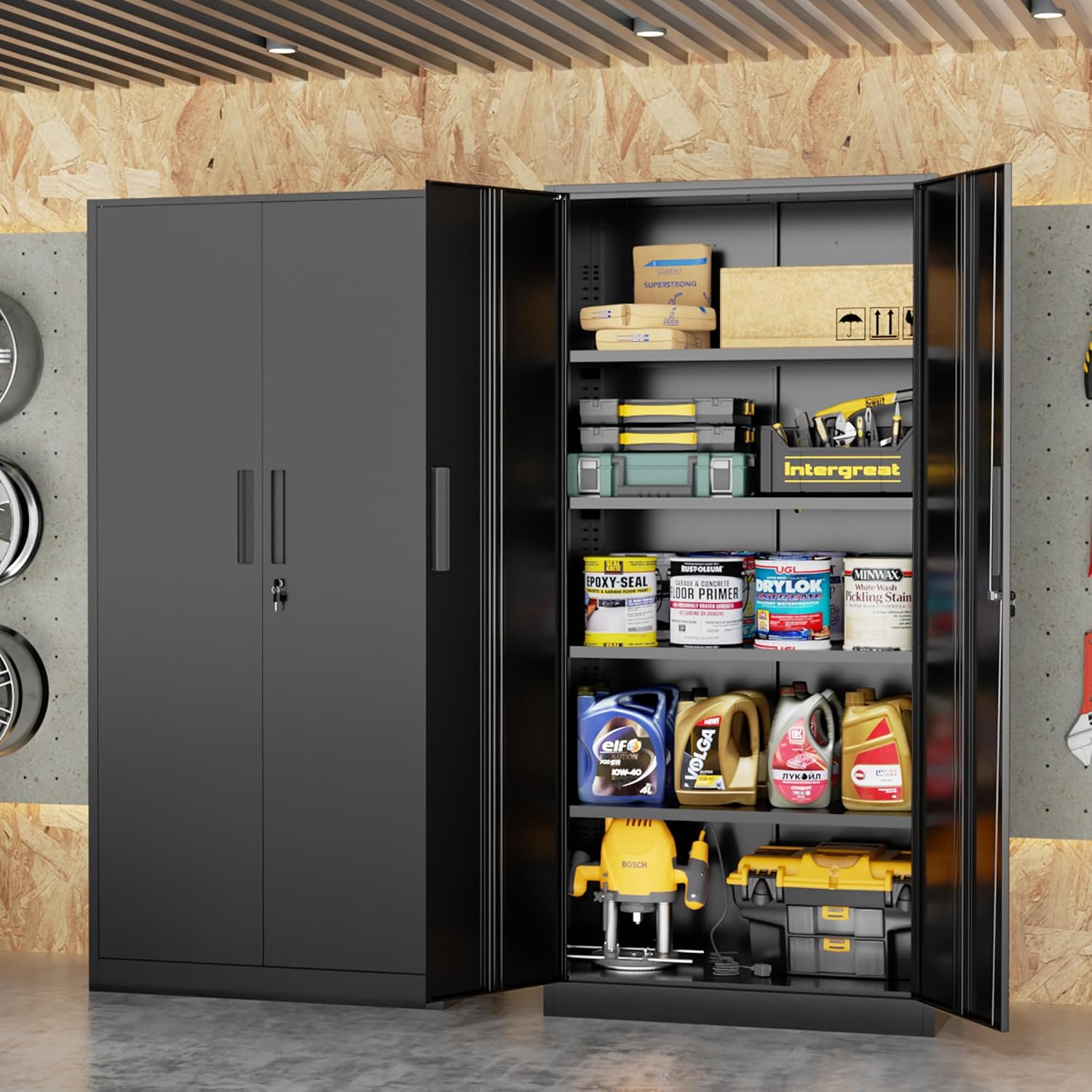 Tall Metal Storage Cabinet Org - огляд і ціна Office Furniture Home