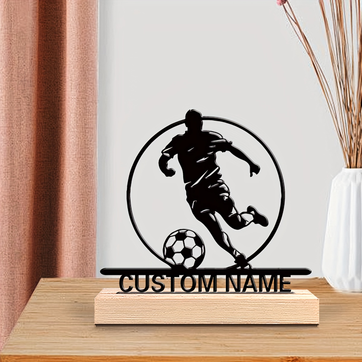 Custom Soccer Player Metal Sta - огляд і ціна Office Furniture Home