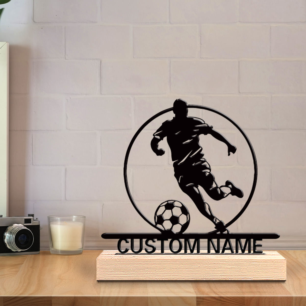 Custom Soccer Player Metal Sta - огляд і ціна Office Furniture Home
