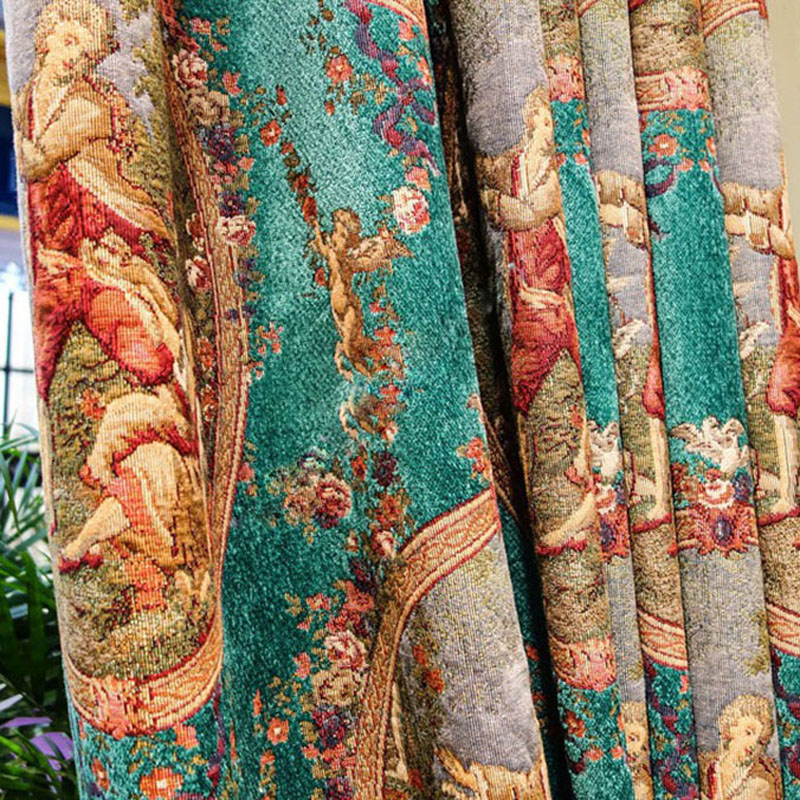 Luxury Turquoise Green Curtain - огляд і ціна Office Furniture Hong Kong