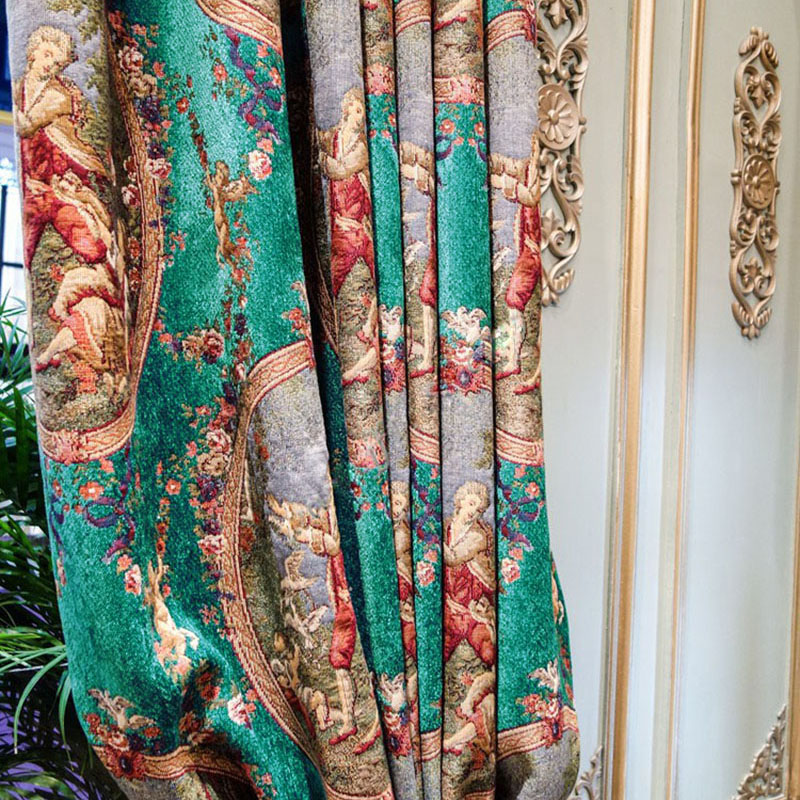 Luxury Turquoise Green Curtain - огляд і ціна Office Furniture Hong Kong
